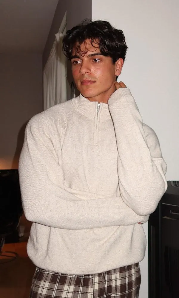 Rugged Ullstrikket half-zip