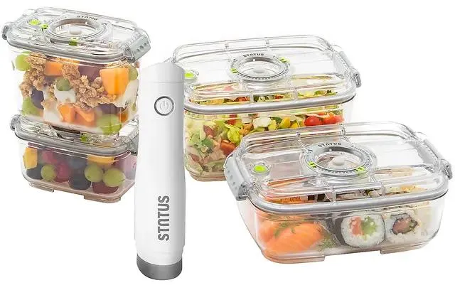 Status Vakuumboks sett 5 deler blank