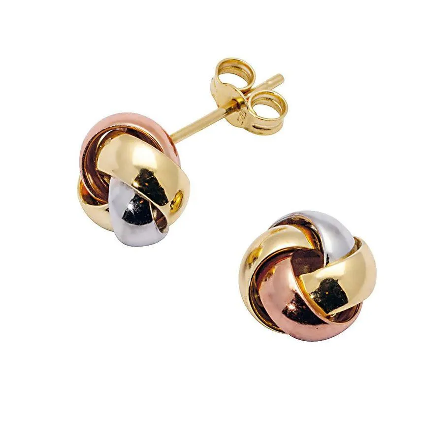 Øredobber Knute 375 Flerfarget Gull