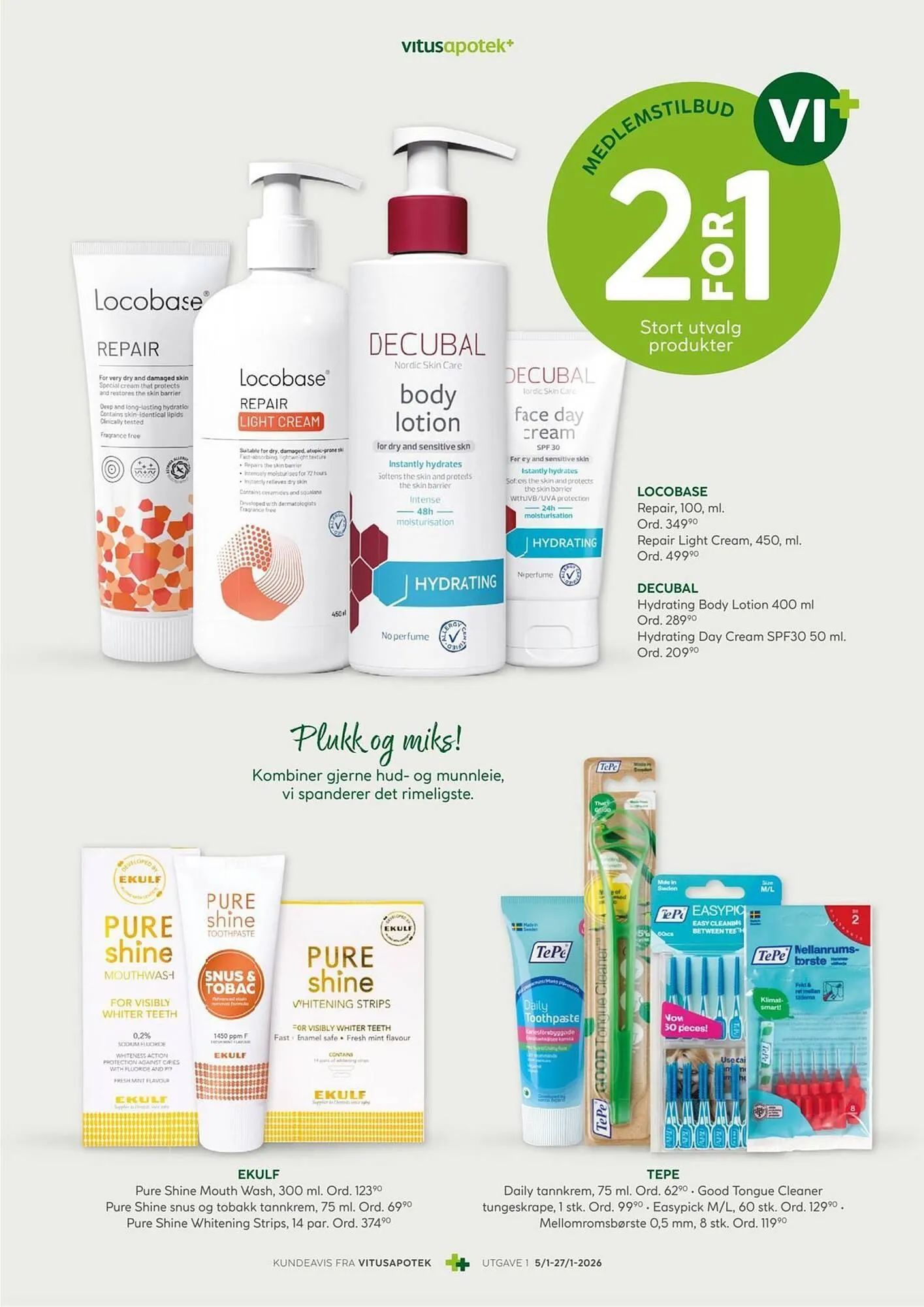 Vitusapotek kundeavis fra 5. januar til 27. januar 2026 - kundeavisside 3