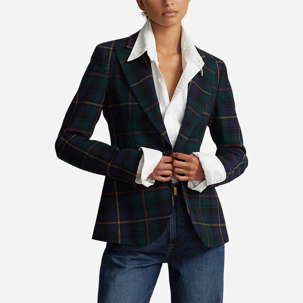 Tartan Plaid Wool Blazer - Polo Tartan