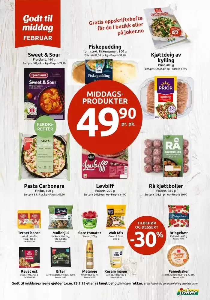 Joker Kundeavis fra 3. februar til 17. februar 2025 - kundeavisside 2