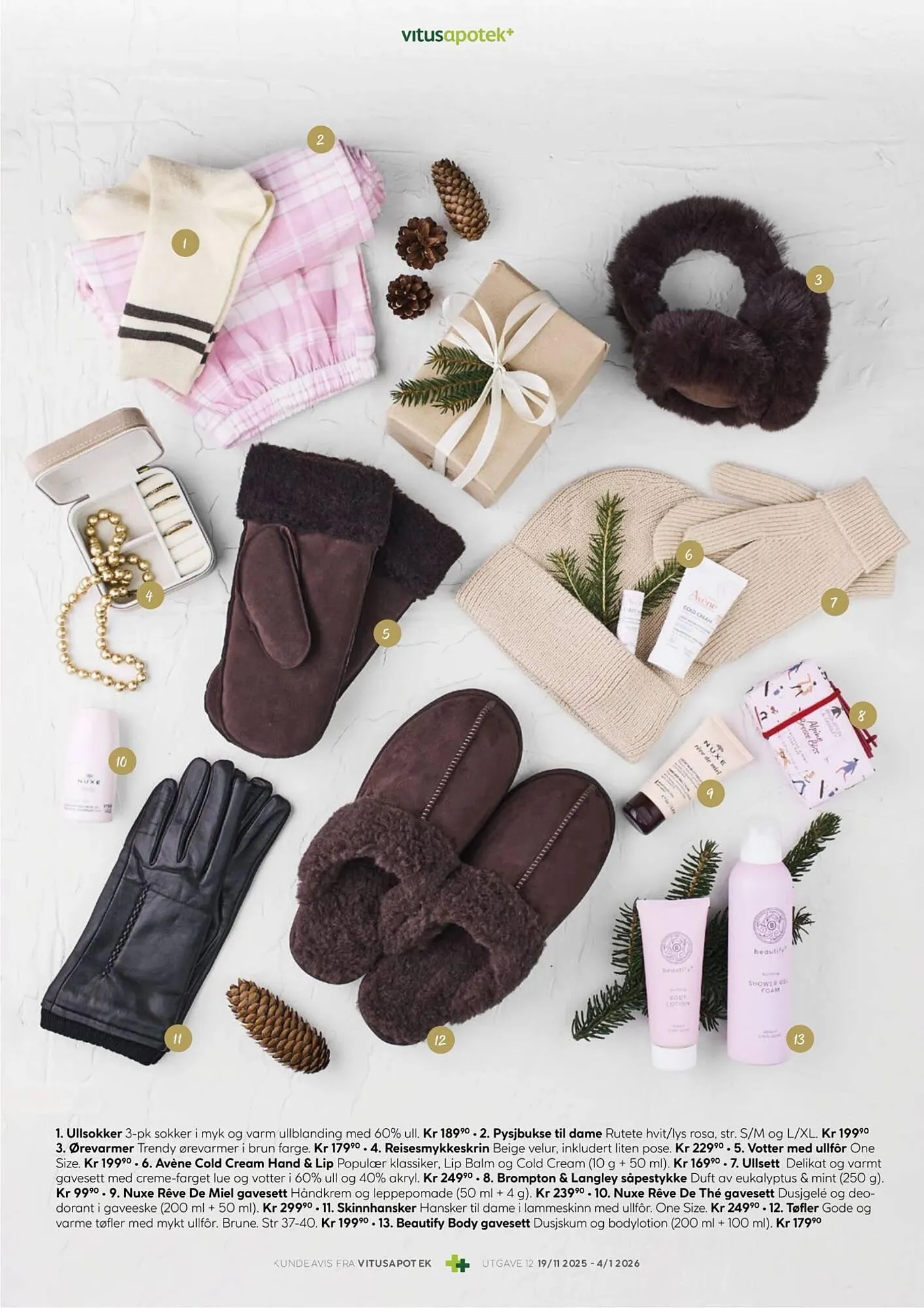 Vitusapotek kundeavis fra 19. november til 4. januar 2026 - kundeavisside 19
