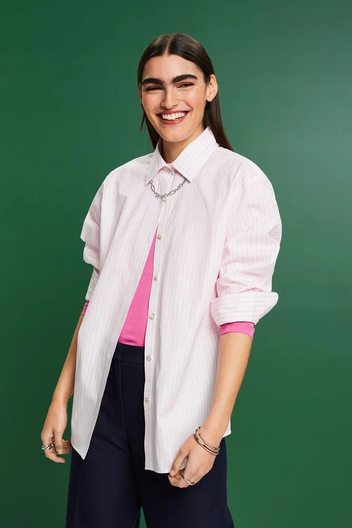 Striped Poplin Shirt