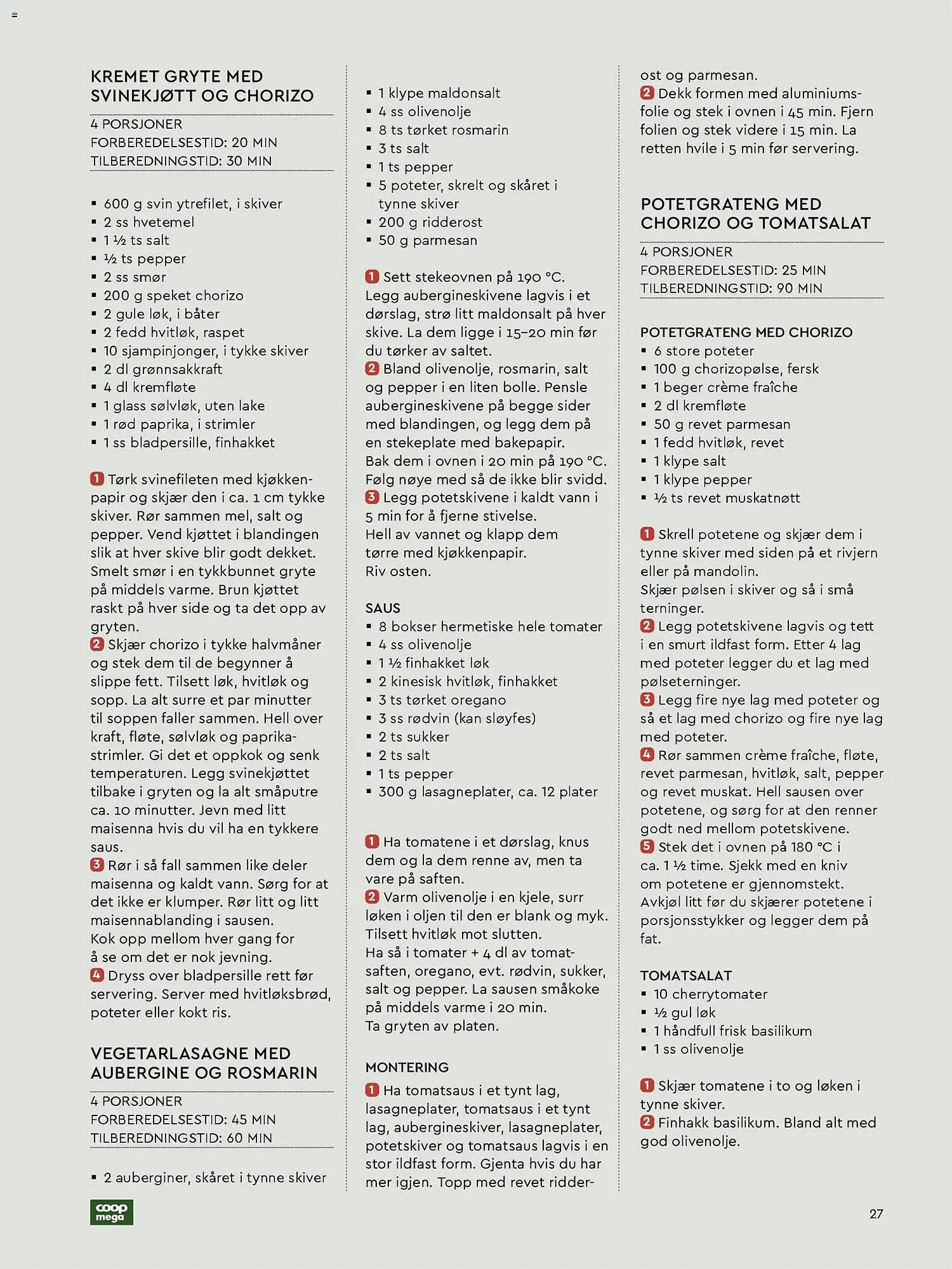 Coop Mega kundeavis fra 7. januar til 6. mars 2026 - kundeavisside 27