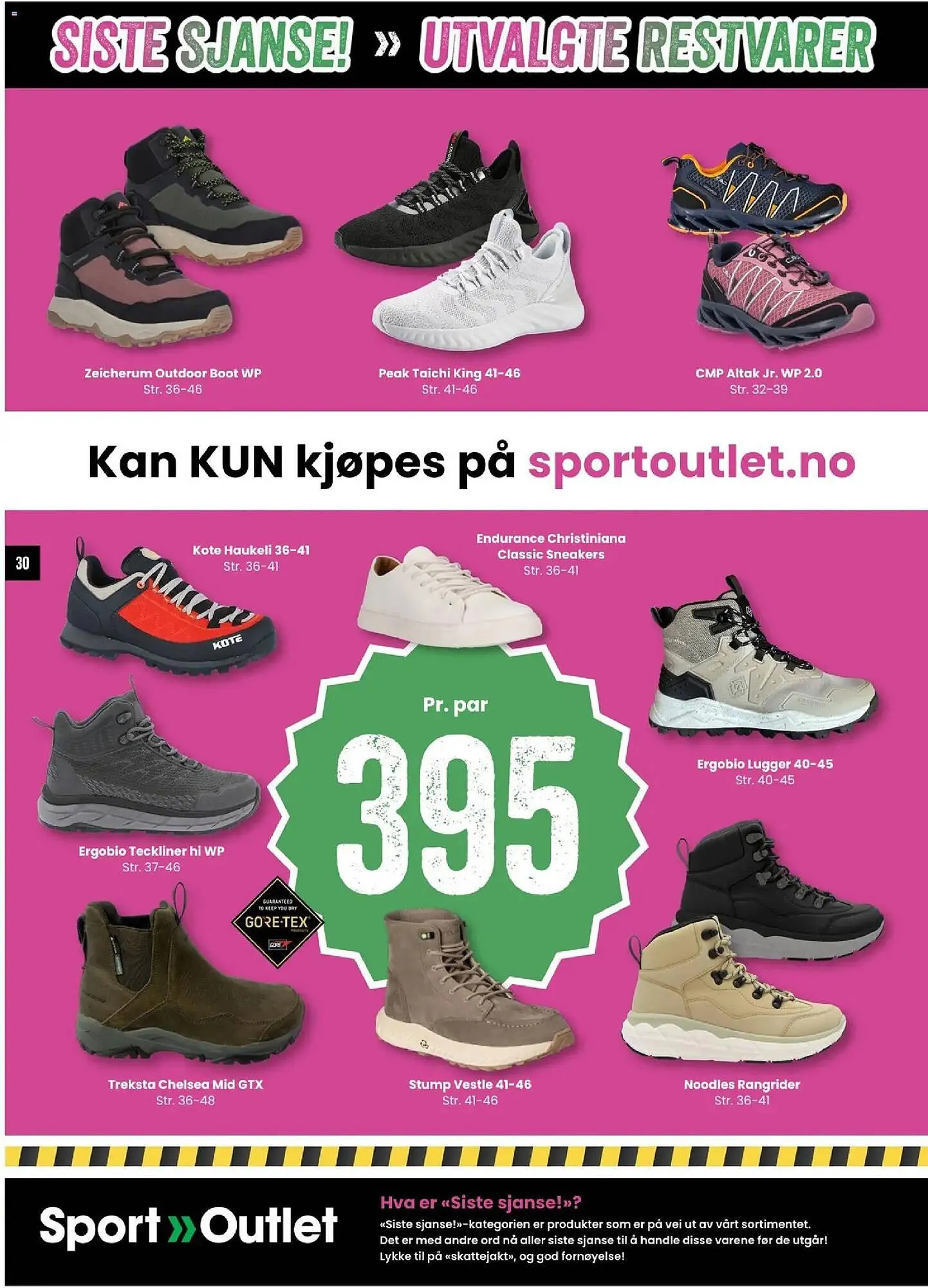Sport Outlet kundeavis fra 17. februar til 3. mars 2026 - kundeavisside 30