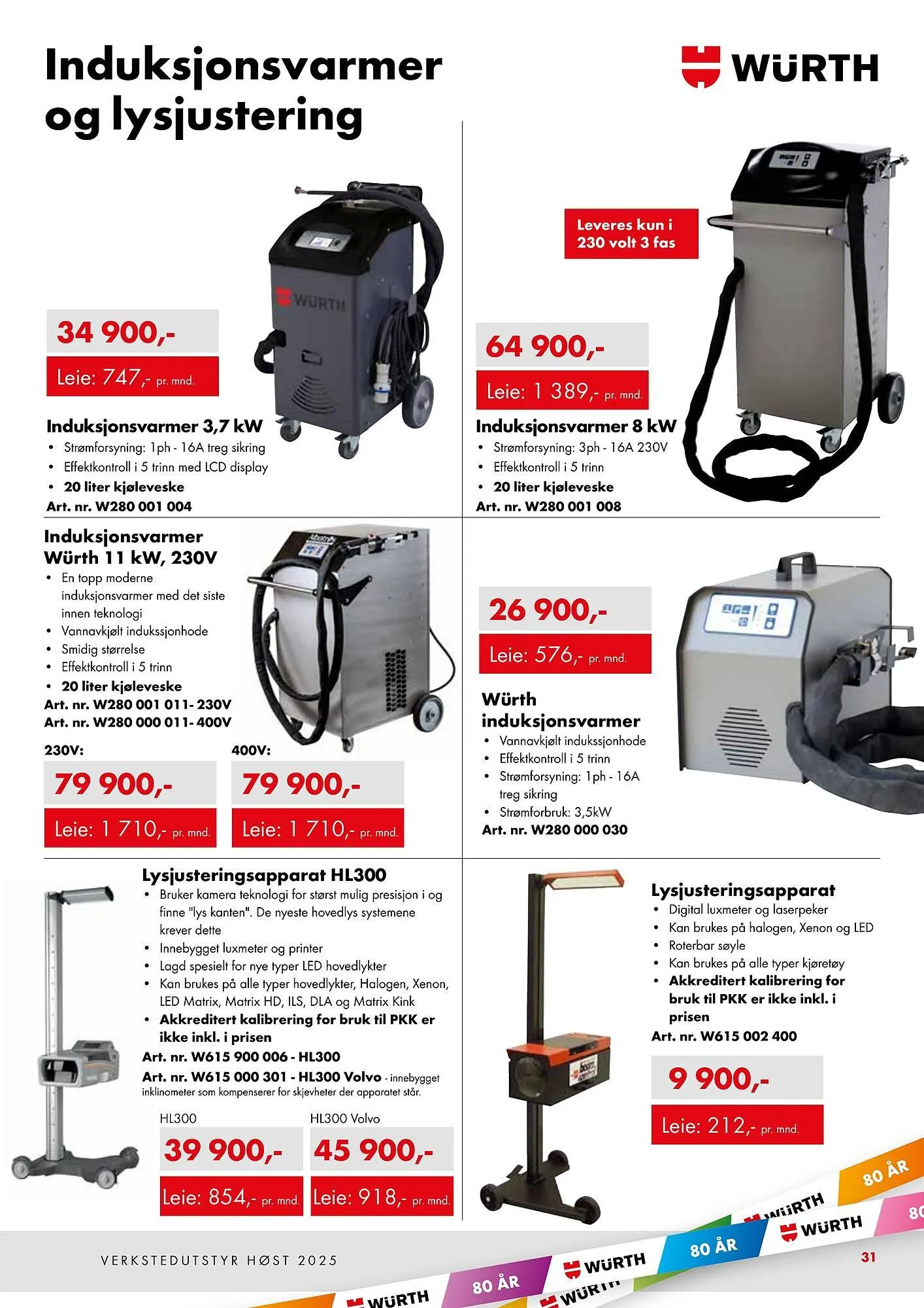 Würth kundeavis fra 16. september til 31. desember 2025 - kundeavisside 31