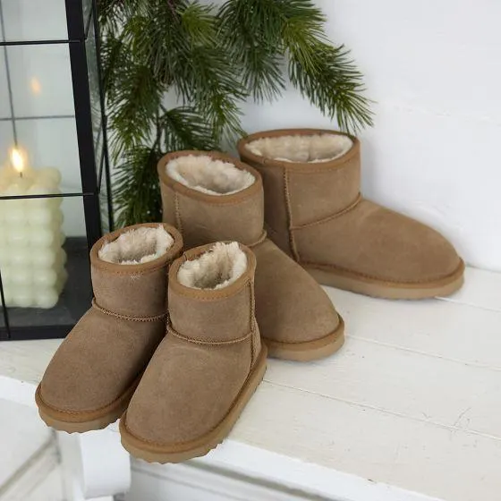 Vinterboots med saueskinn Benita