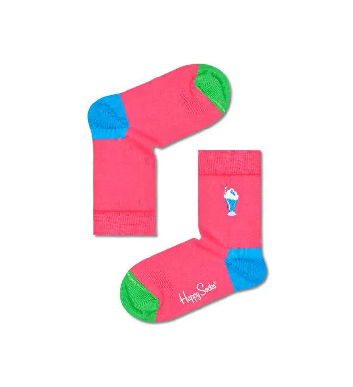 Kids Embroidery Milkshake Sock