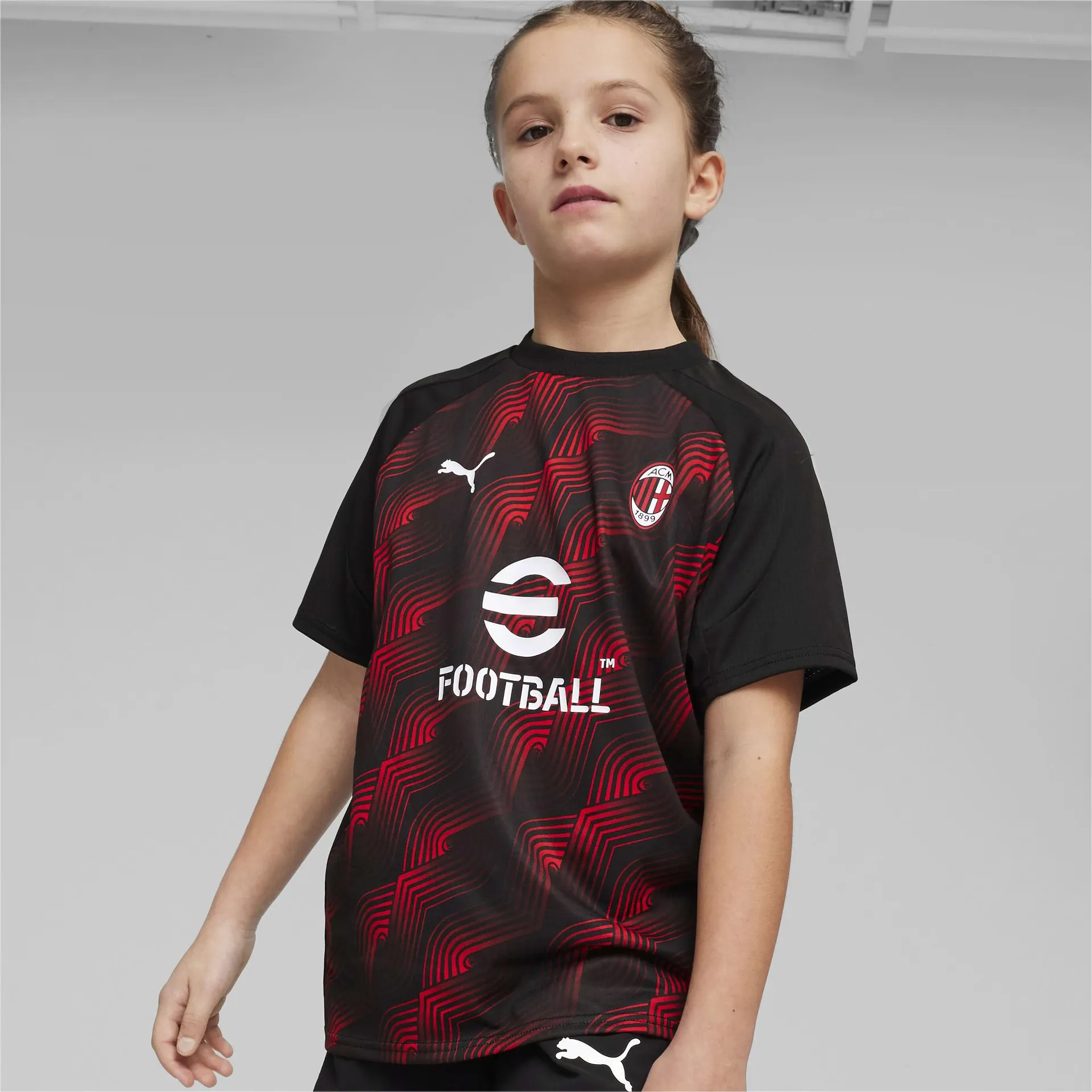 Camiseta prepartido AC Milan para jóvenes