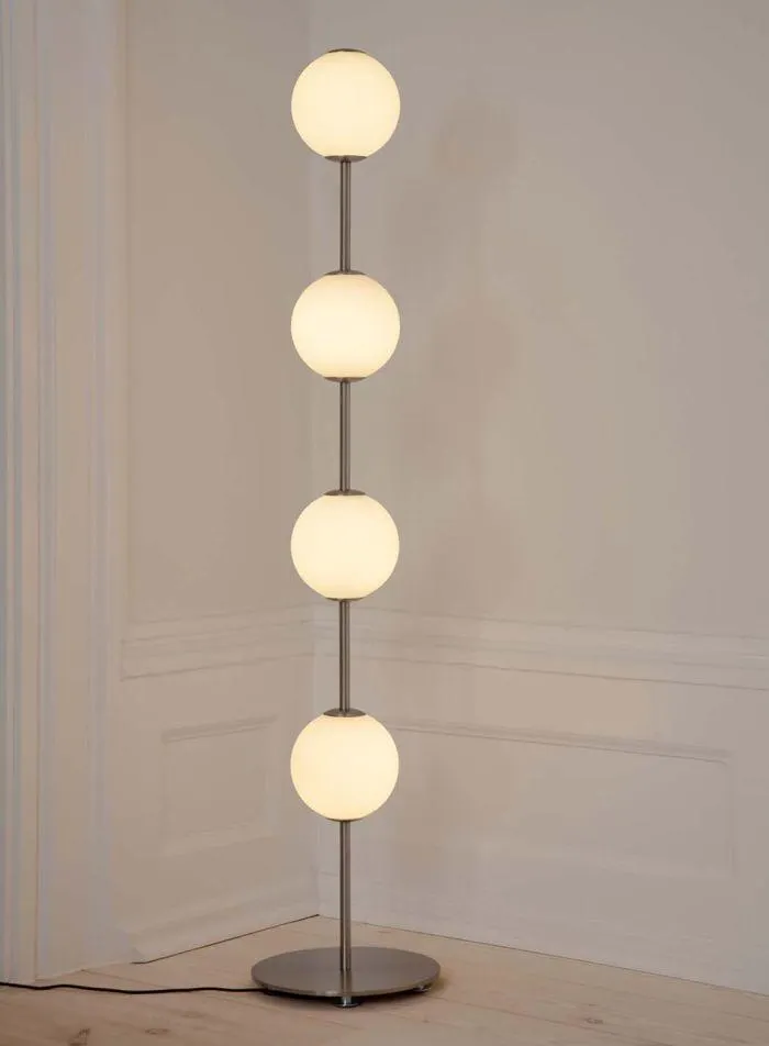 Audrey gulvlampe - børstet stål