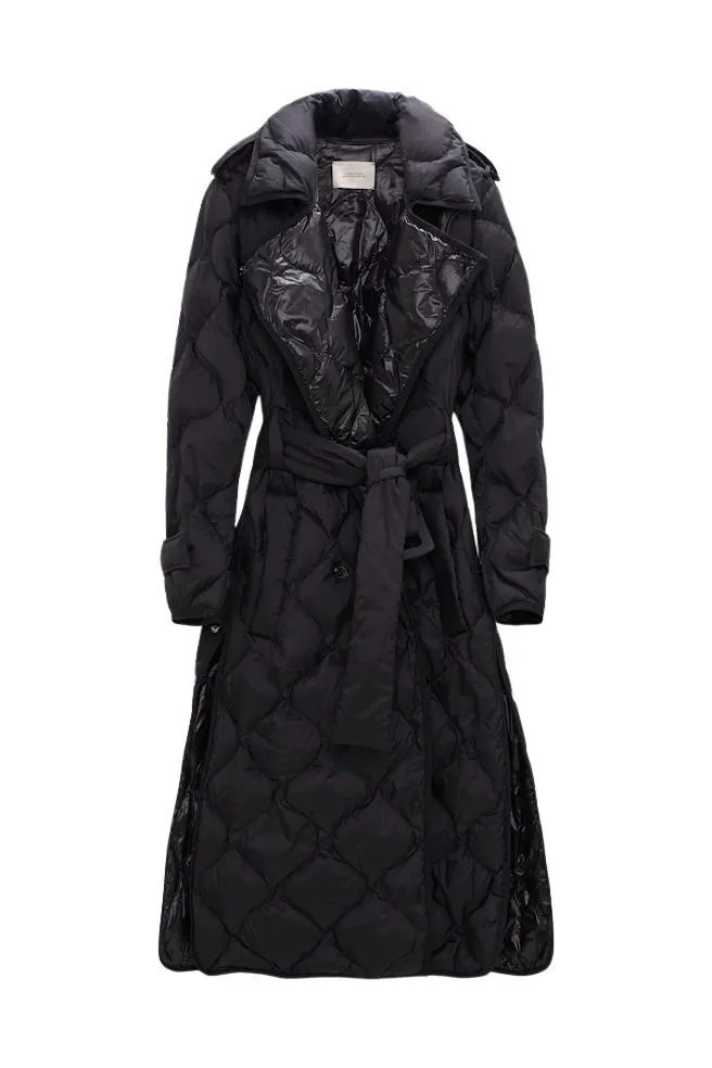 Cozy Coolness Trench – Sort