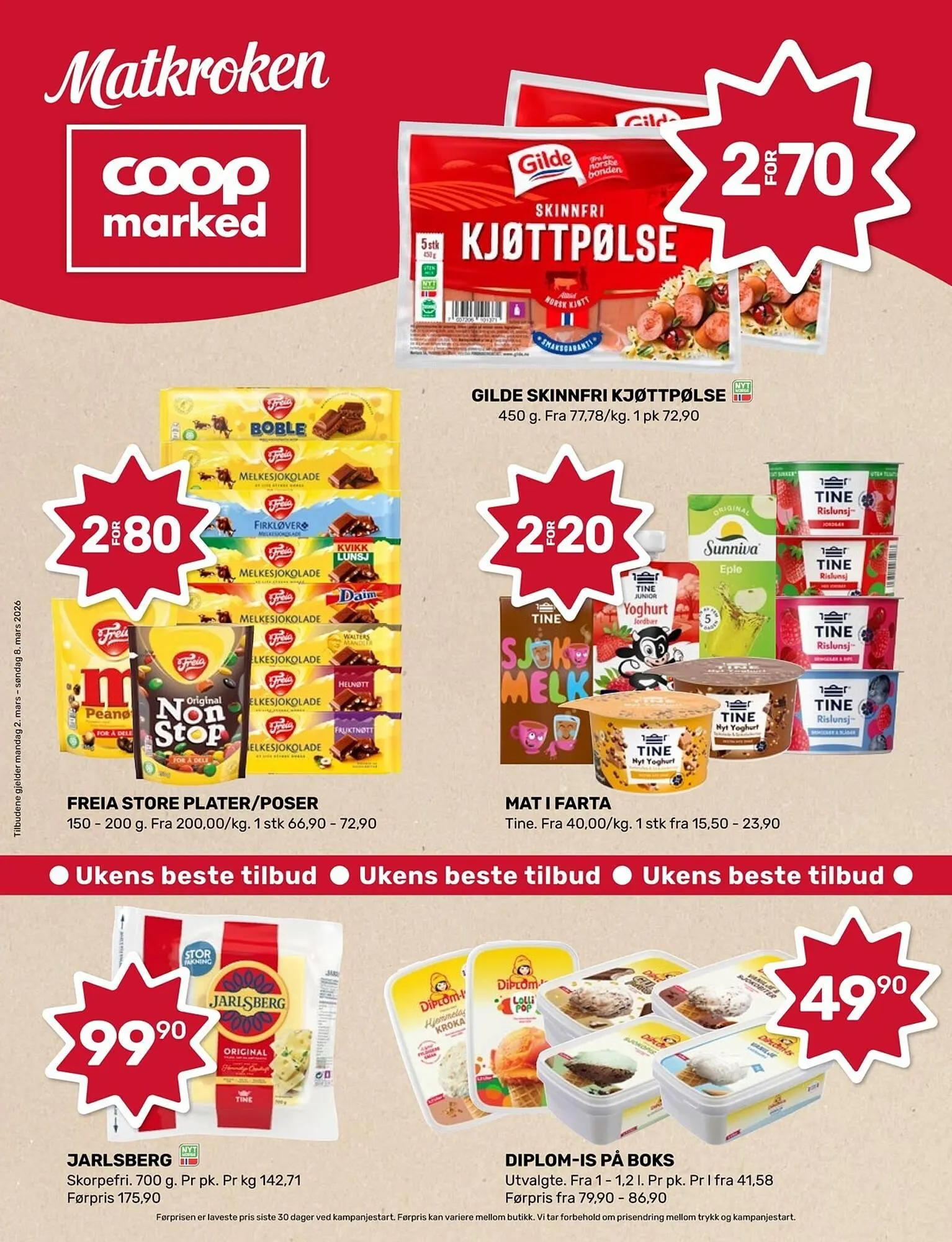 Coop Marked kundeavis fra 2. mars til 8. mars 2026 - kundeavisside 1