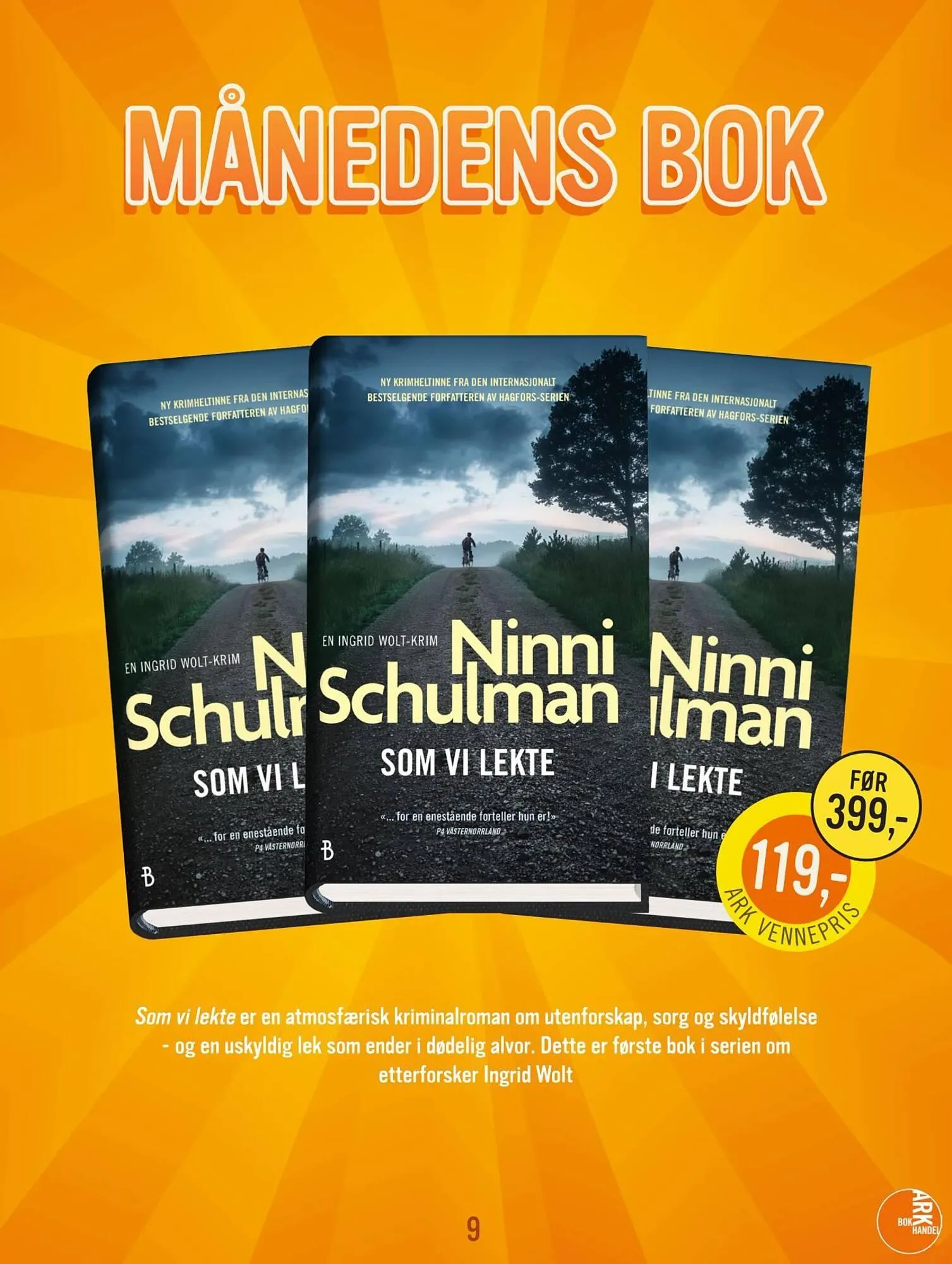 Ark Bokhandel kundeavis fra 1. oktober til 31. oktober 2025 - kundeavisside 9