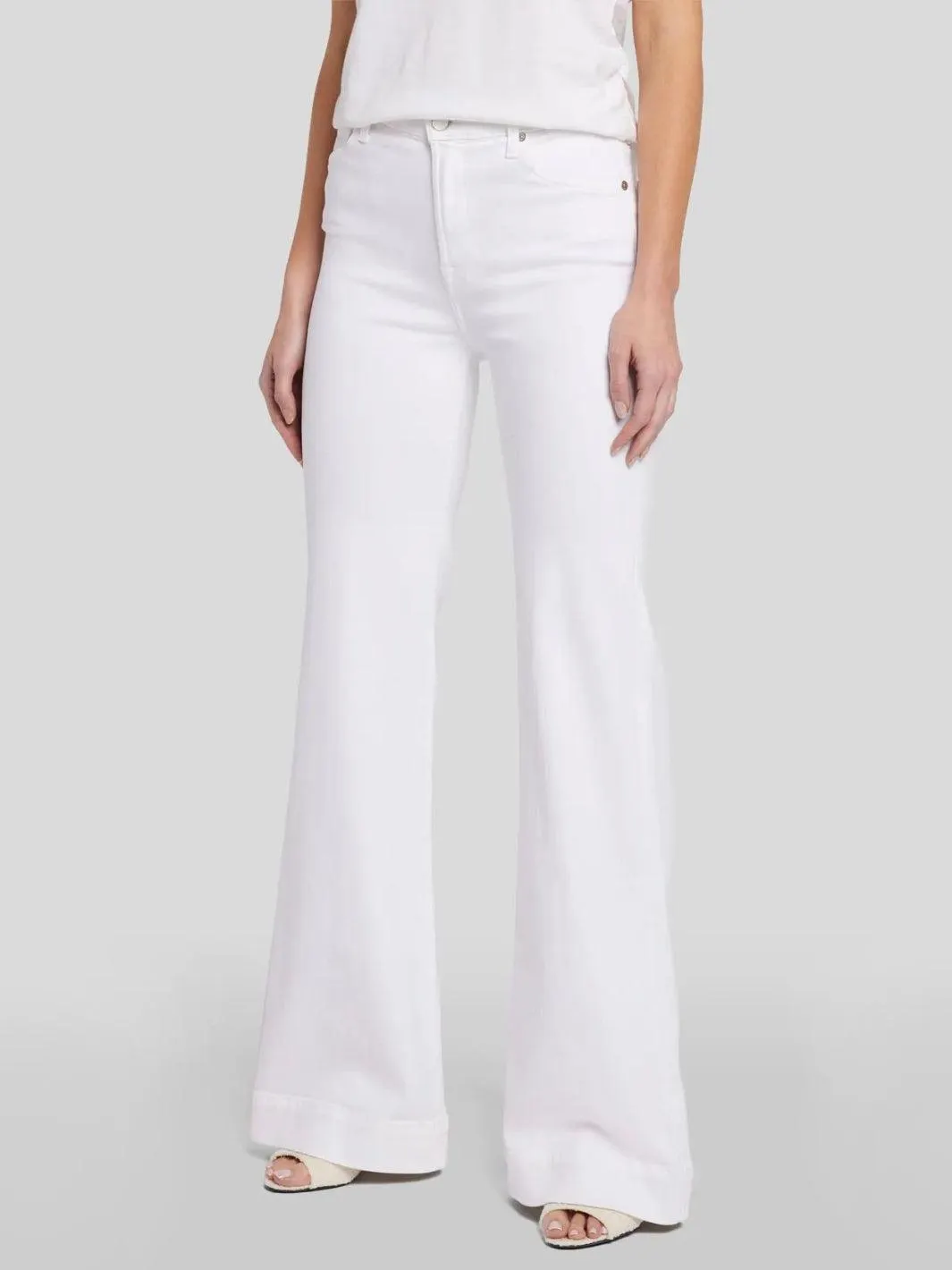 MODERN DOJO LUXE HIGH WAIST JEANS Hvit