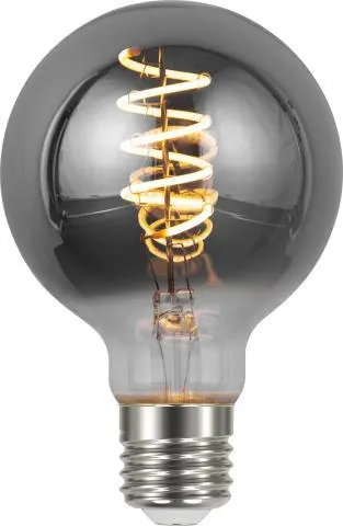 LED globe 4W dimbar Røykfarget 8 cm