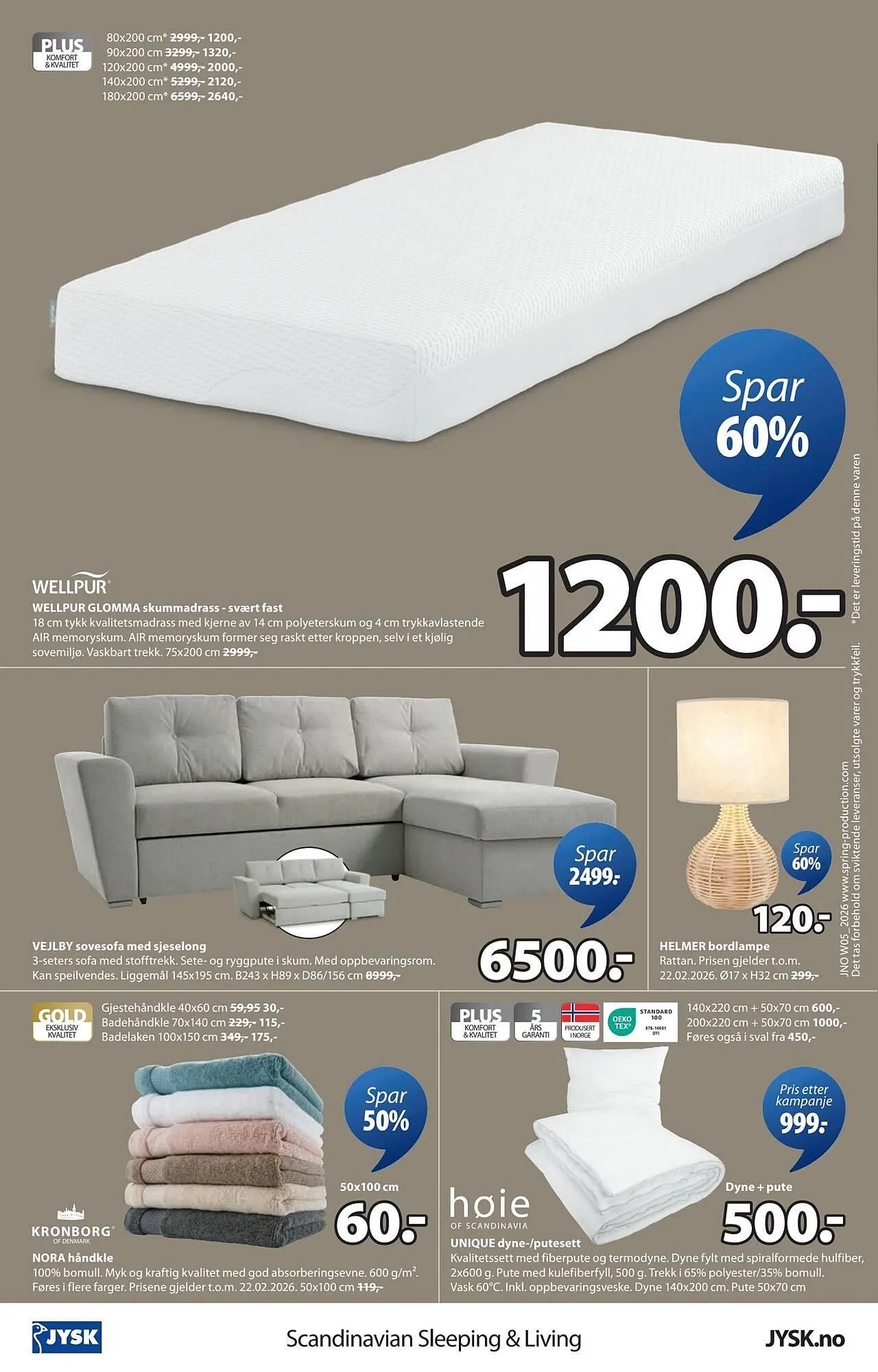 JYSK kundeavis fra 26. januar til 8. februar 2026 - kundeavisside 16