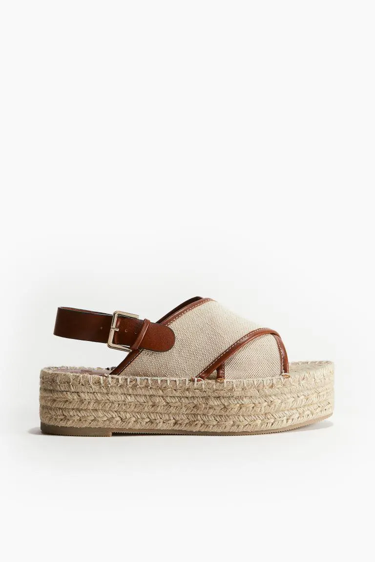 Espadrillos med platå