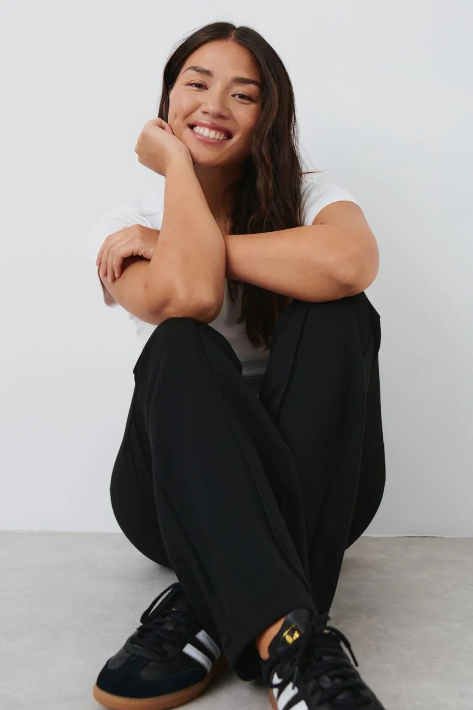 Tailored jersey trousers