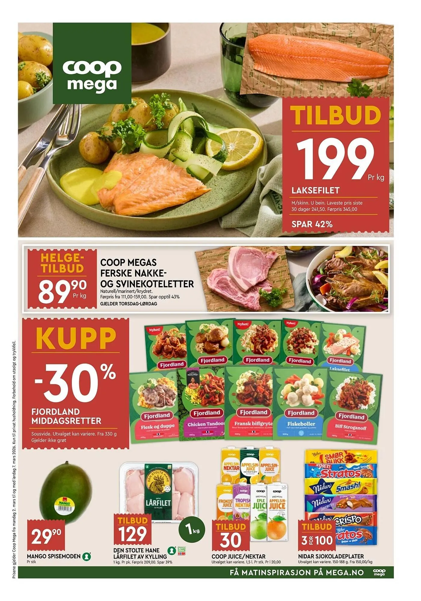 Coop Mega kundeavis fra 2. mars til 7. mars 2026 - kundeavisside 1