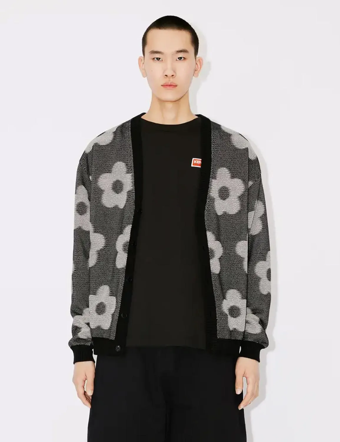Kenzo Flower Spot Cardigan Black