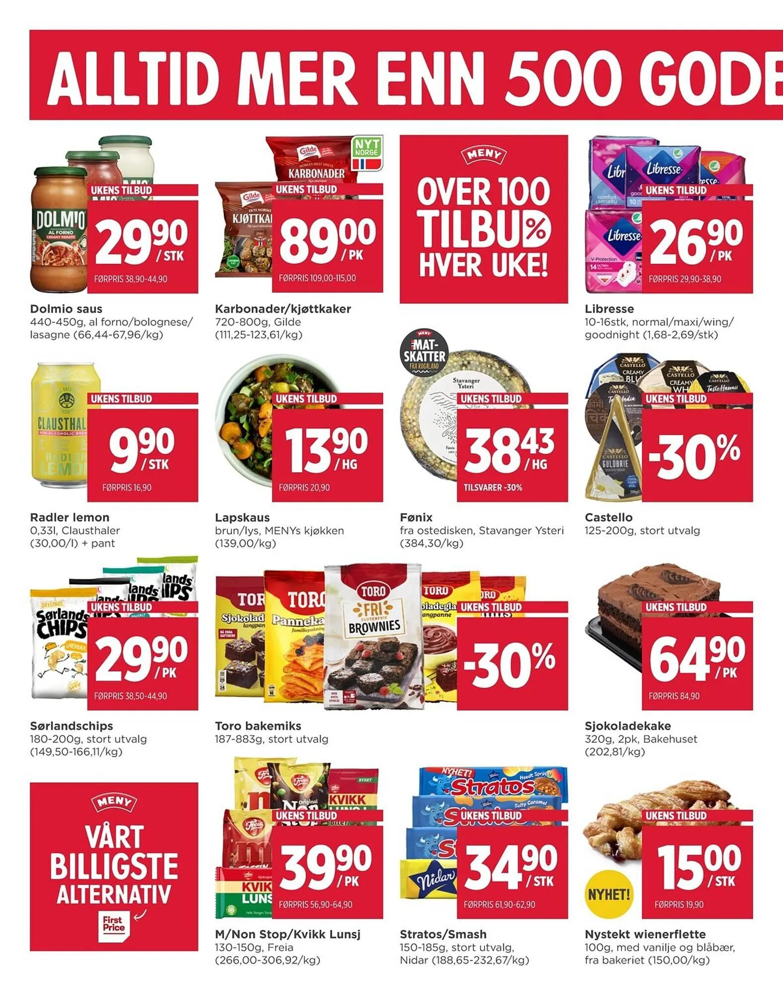 Meny kundeavis fra 16. februar til 21. februar 2026 - kundeavisside 6