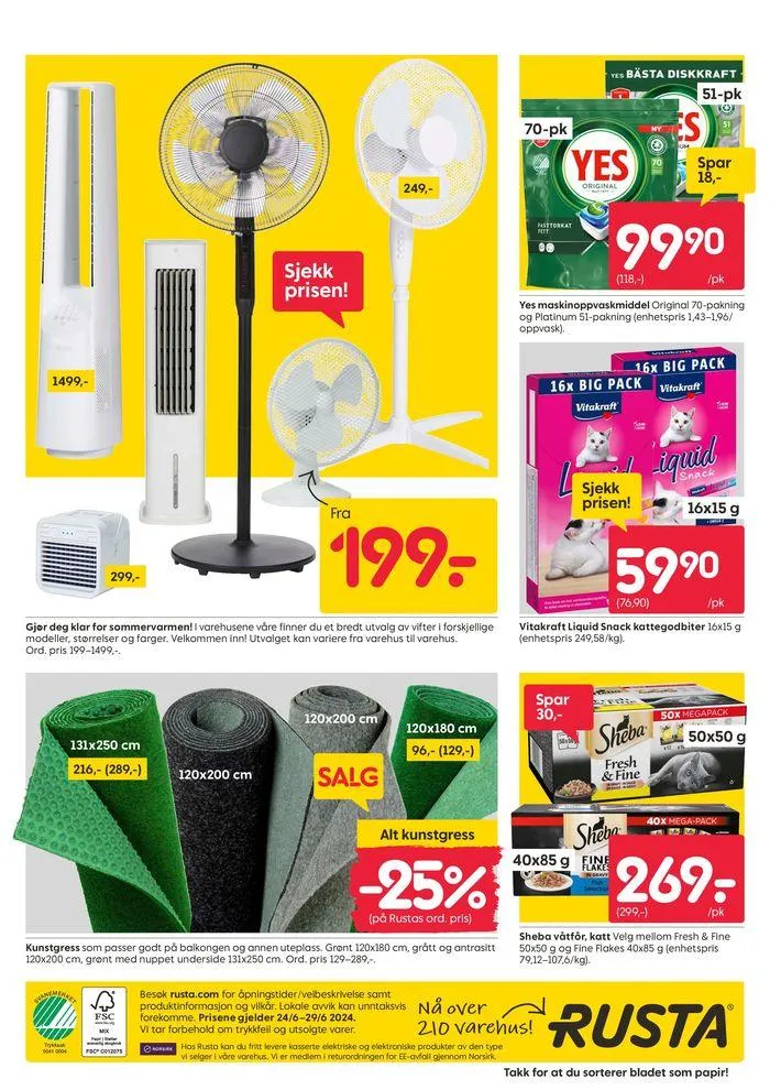 Rusta Salg fra 24. juni til 8. juli 2024 - kundeavisside 16