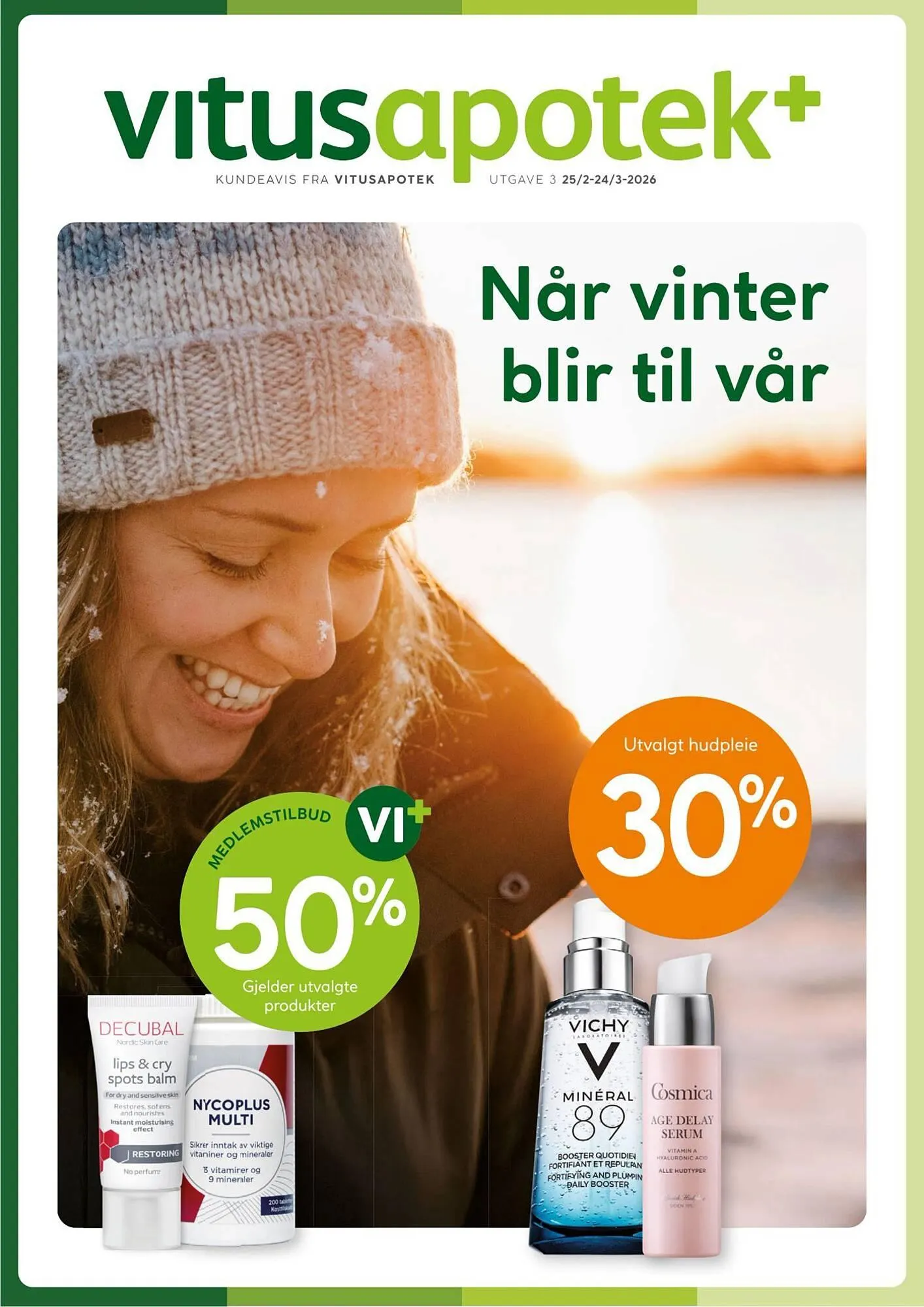 Vitusapotek kundeavis fra 25. februar til 25. mars 2026 - kundeavisside 1