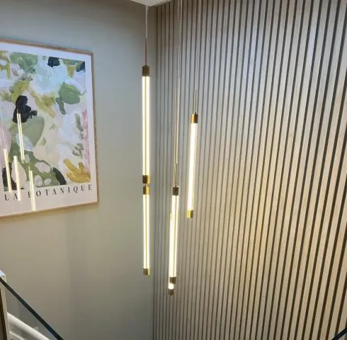 Tube 5 LED rondell taklampe Gull