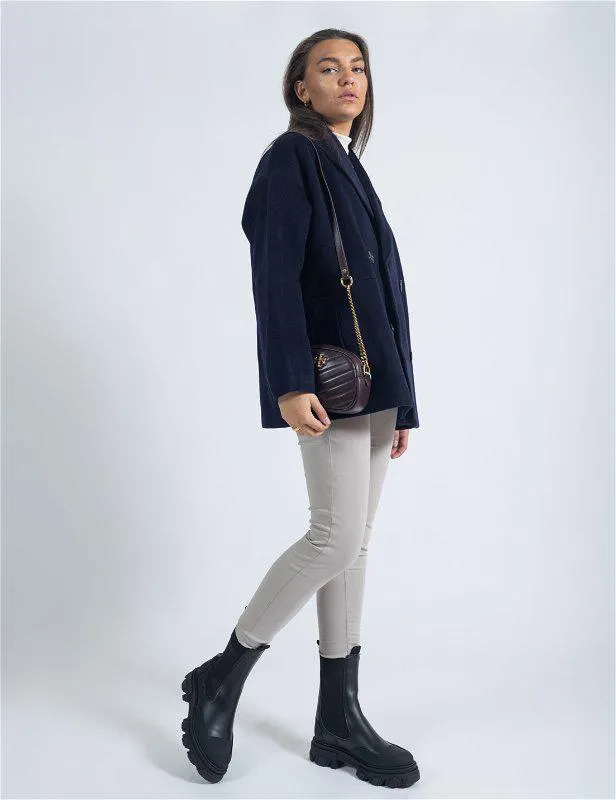 Kira Chevron Small Rød Veske