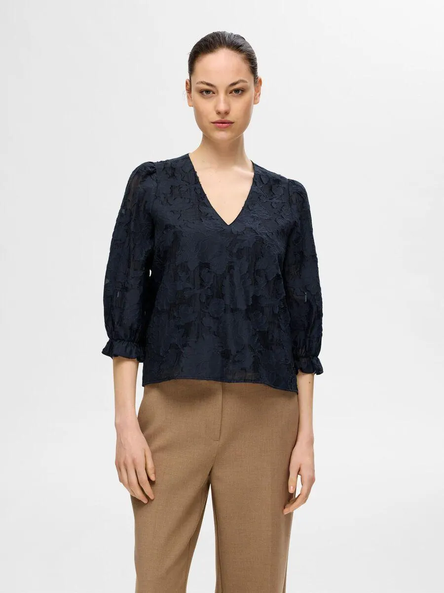 BLOMSTERPRINTET BLUSE