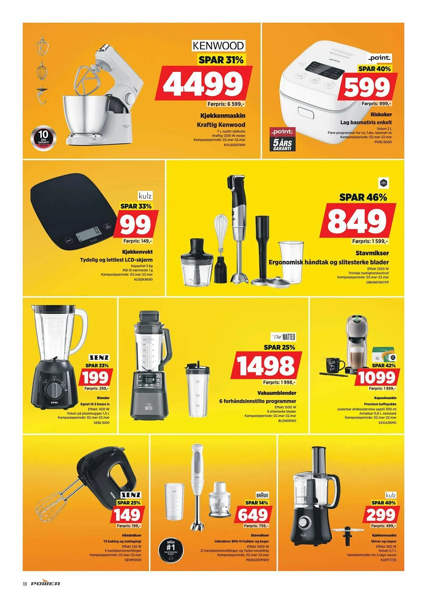 POWER kundeavis fra 2. mars til 8. mars 2026 - kundeavisside 18