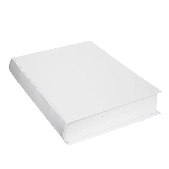 Pappeske Bok Hvit stor