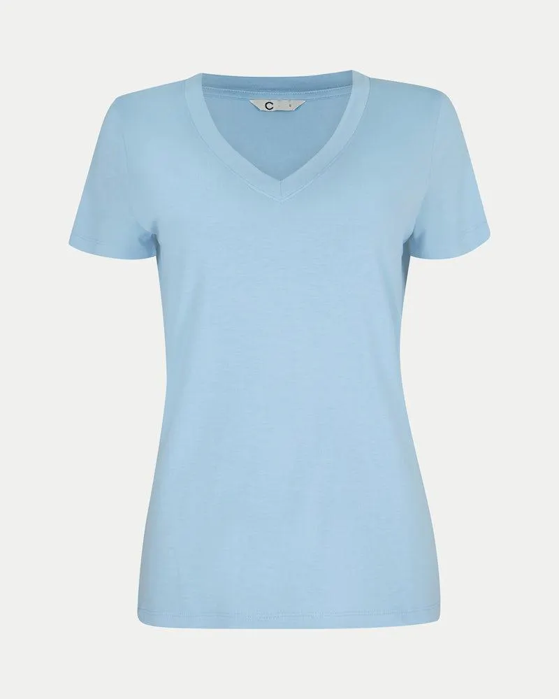T-skjorte med v-hals