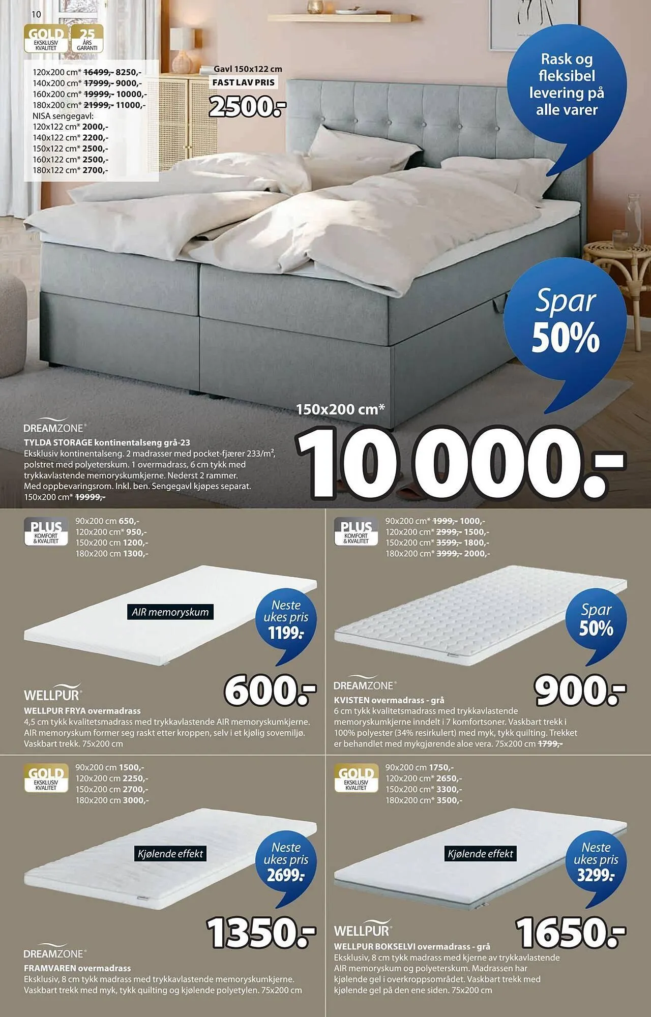 JYSK kundeavis fra 2. mars til 8. mars 2026 - kundeavisside 10