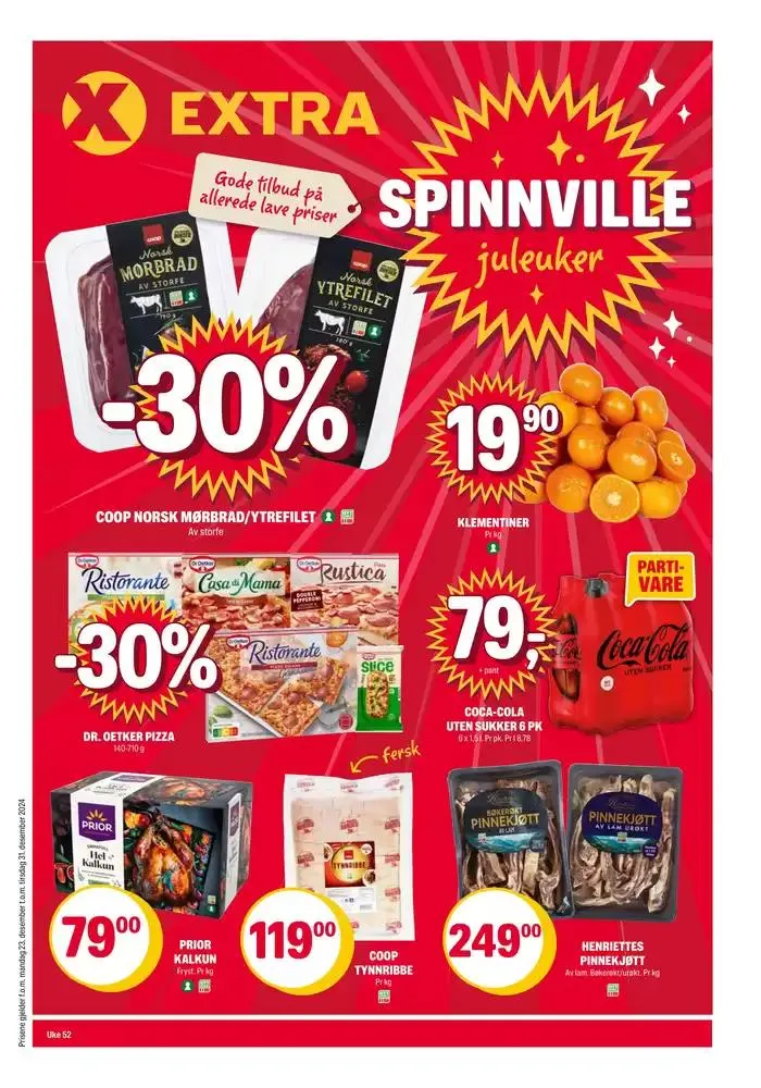 Topptilbud for alle kunder fra 23. desember til 29. desember 2024 - kundeavisside 1