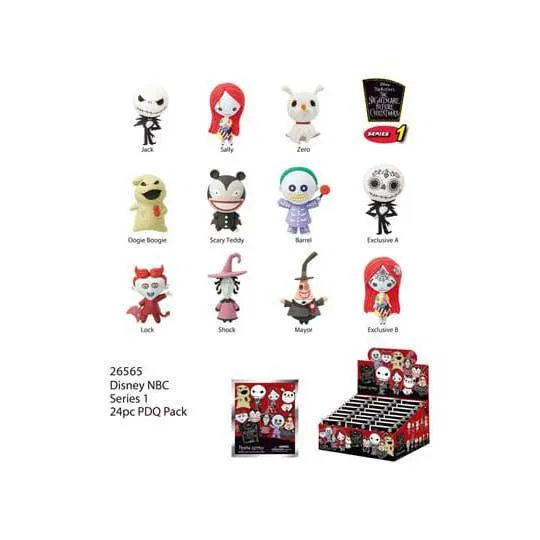 Nightmare Before Christmas PVC Bag Clip Series 1 Trading Figure