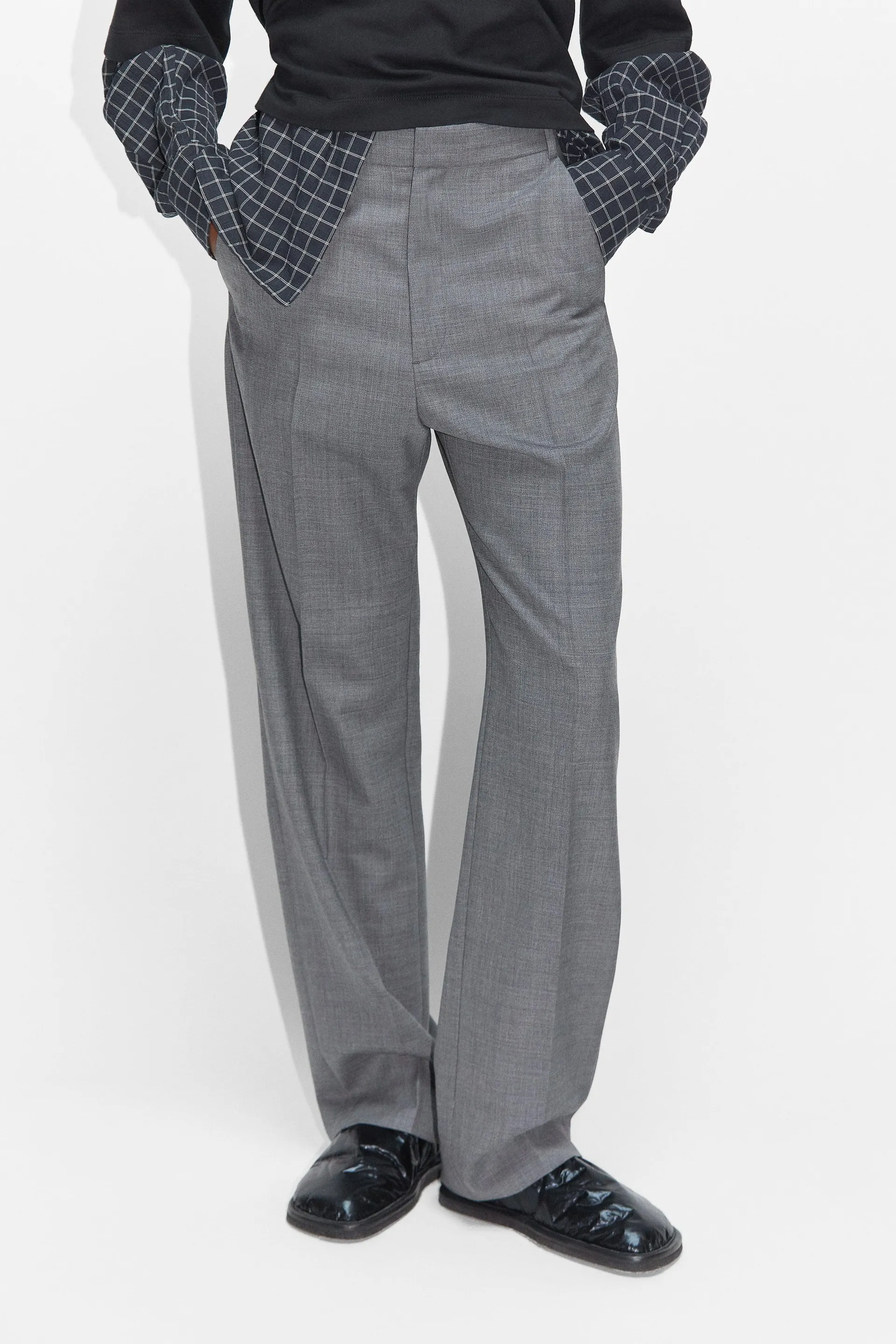 Straight-leg Suit Trousers