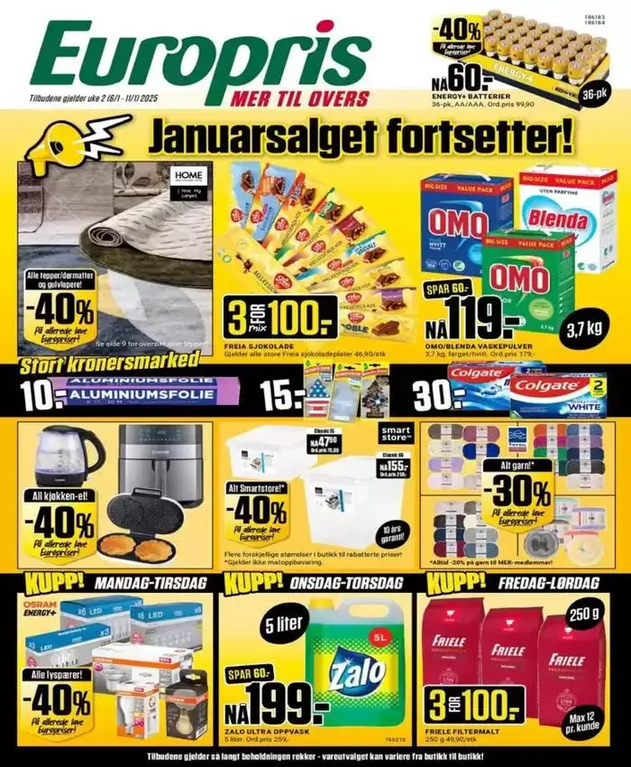 Europris DM 02-25 MYBRING fra 5. januar til 12. januar 2025 - kundeavisside 1