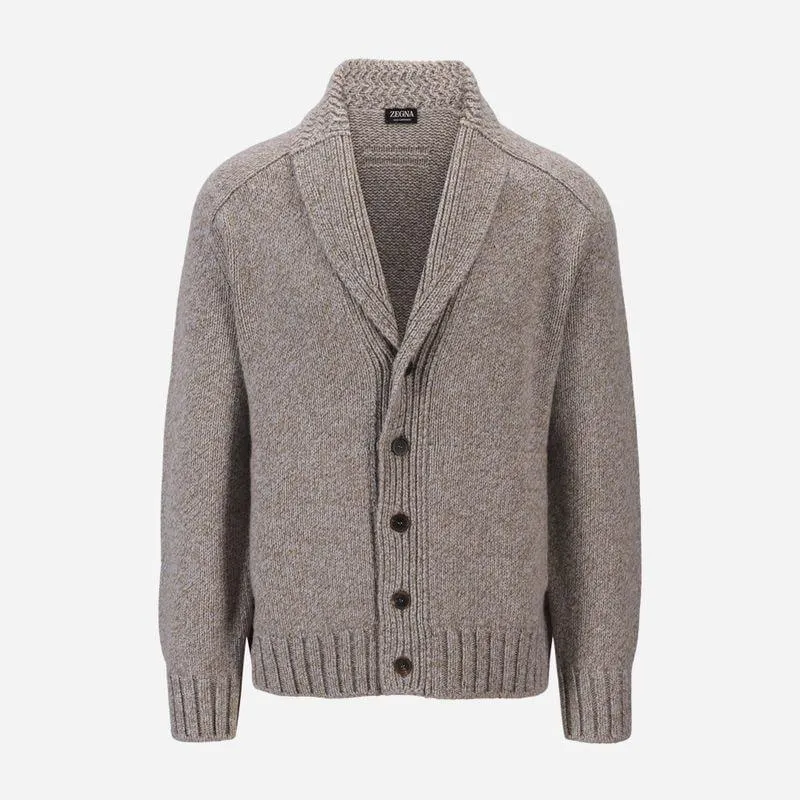 Cashmere Cardigan - Medium Beige