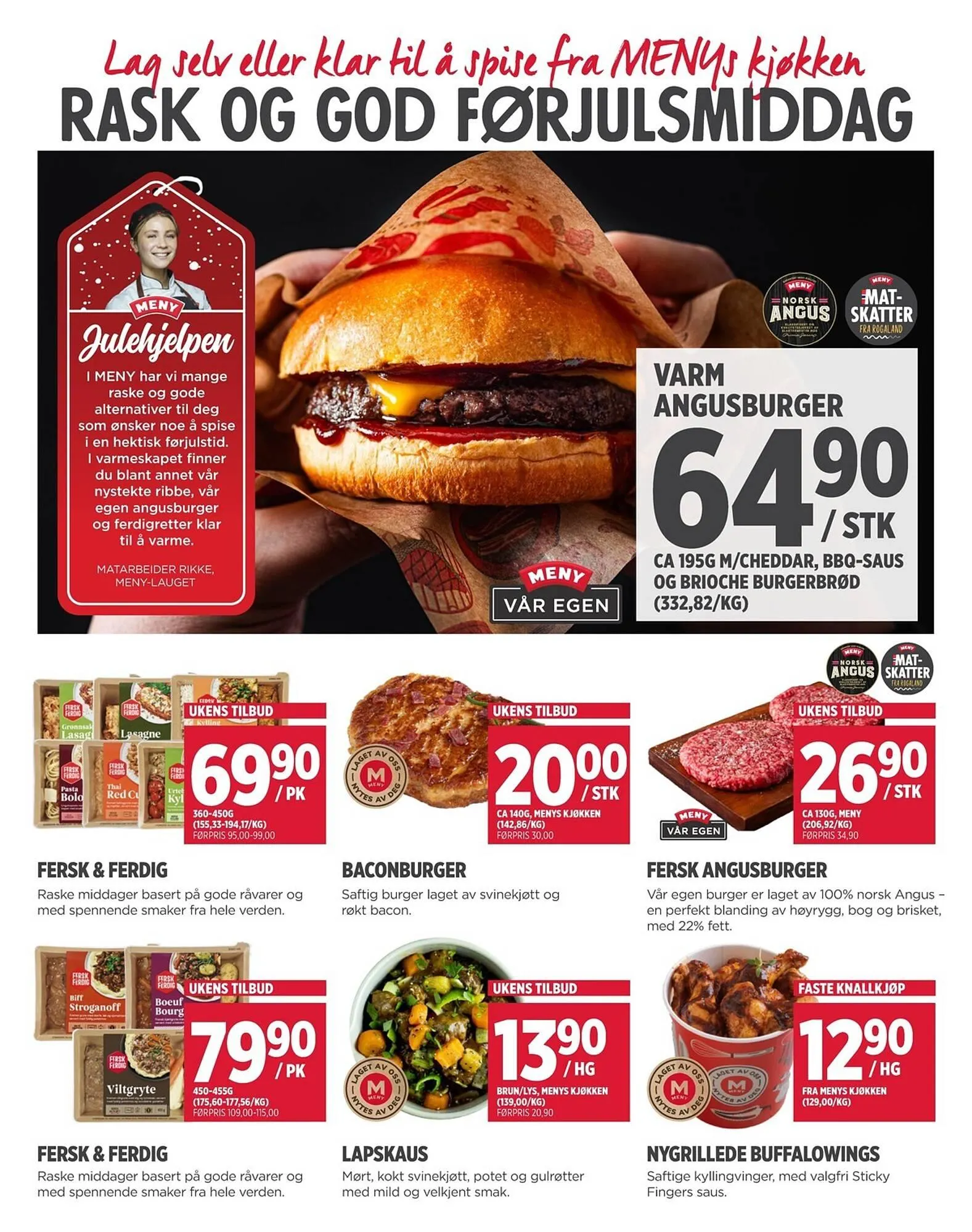 Meny kundeavis fra 7. desember til 13. desember 2025 - kundeavisside 8