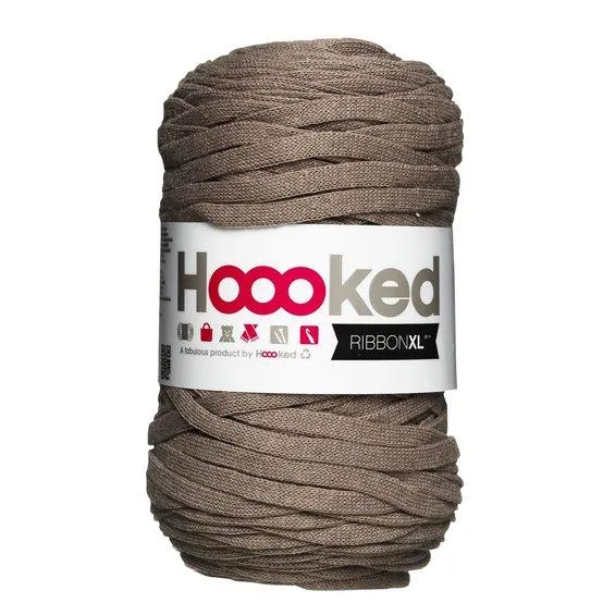 Hooked Ribbon XL garn 250 g mokka – RXL48 Earth taupe