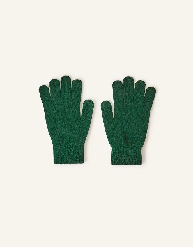 Super Stretch Touch Gloves Green