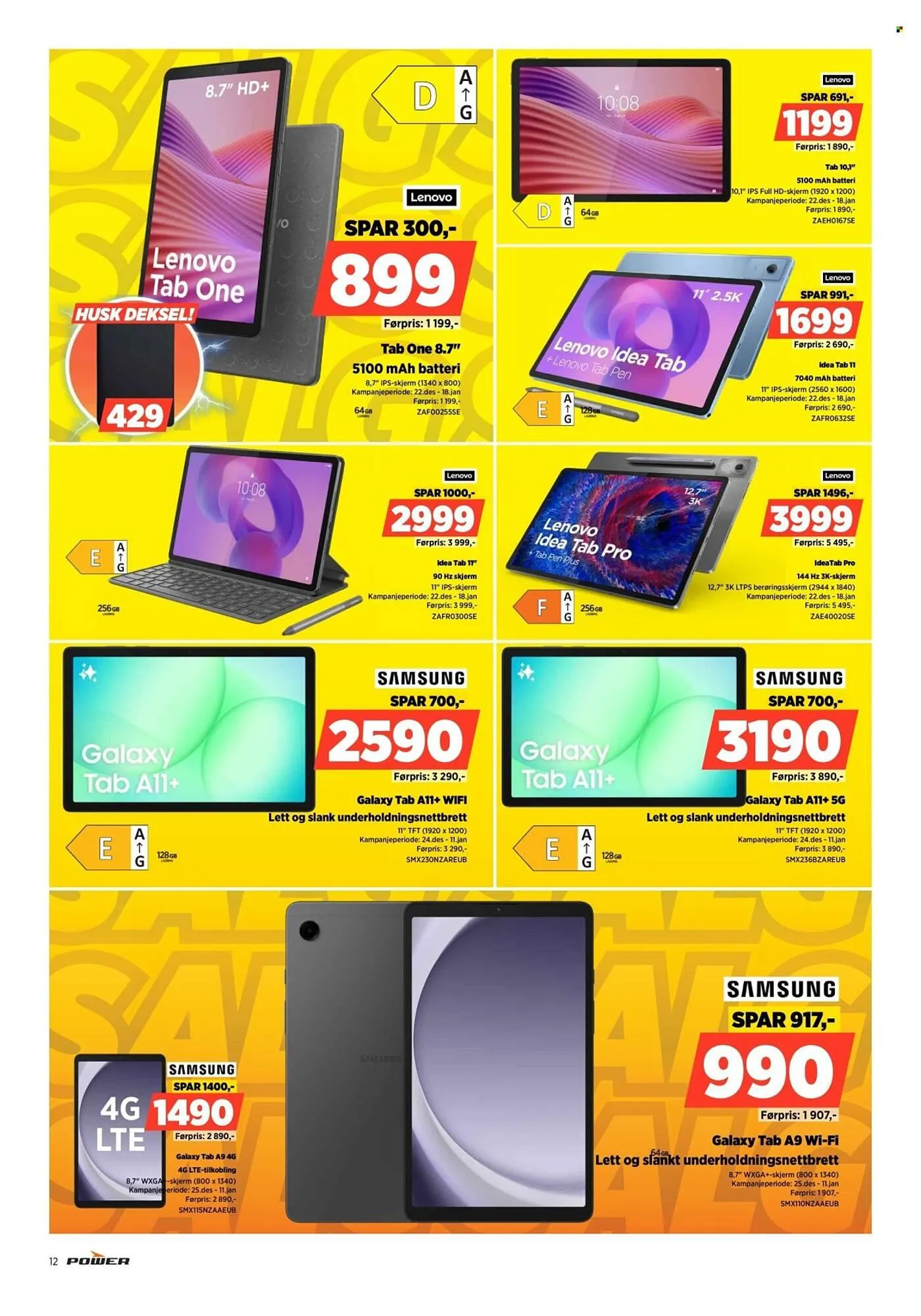 POWER kundeavis fra 1. januar til 4. januar 2026 - kundeavisside 12