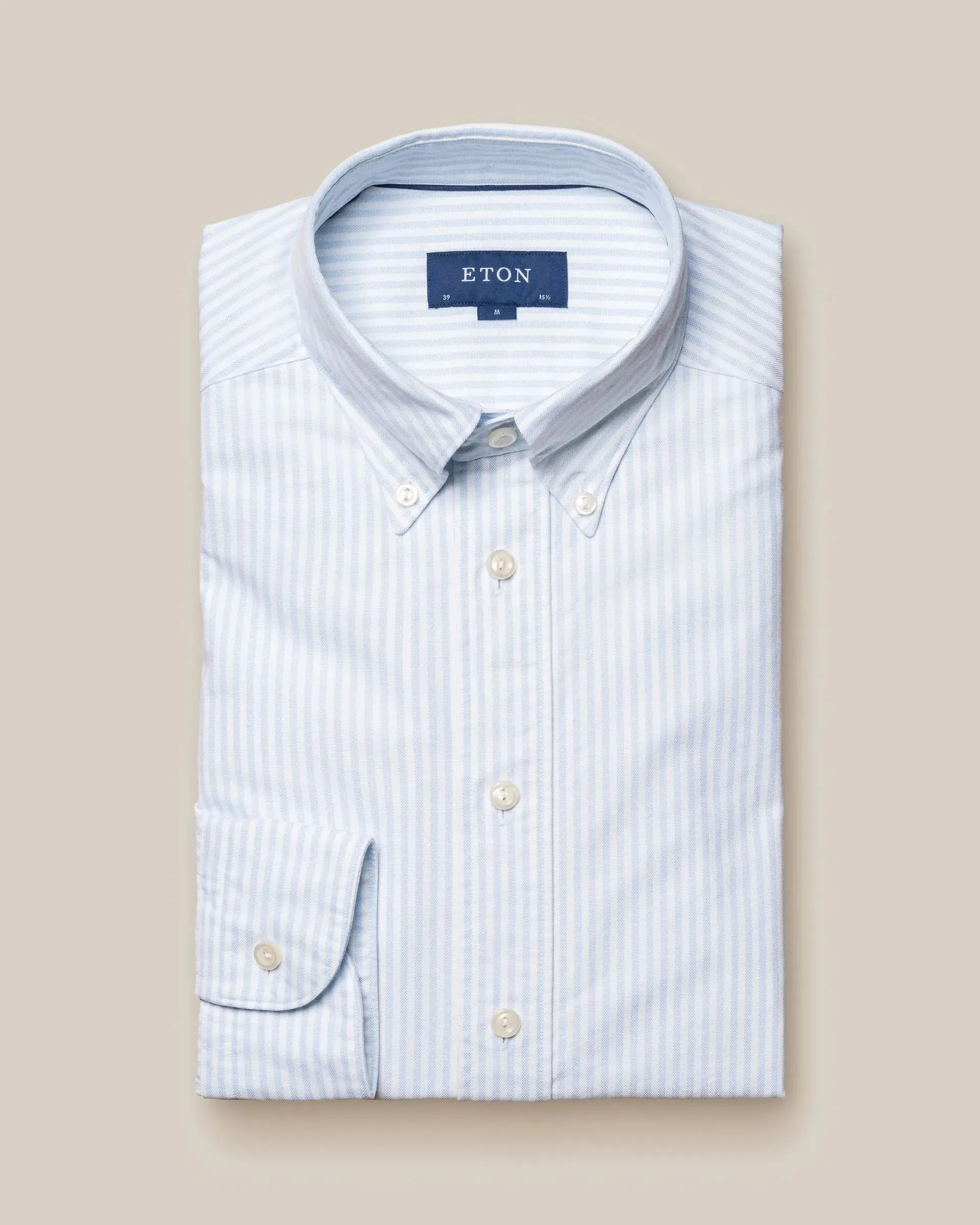 Light Blue Striped Oxford Shirt
