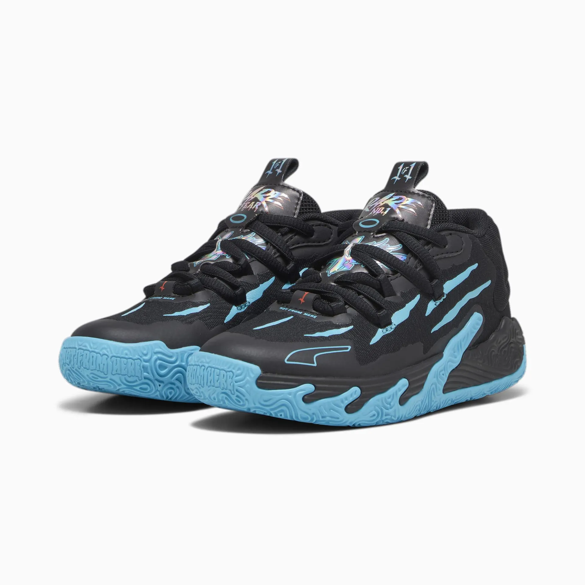 MB.03 Blue Hive Kids' Basketball Shoes