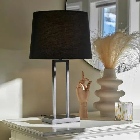 Texas bordlampe Sort