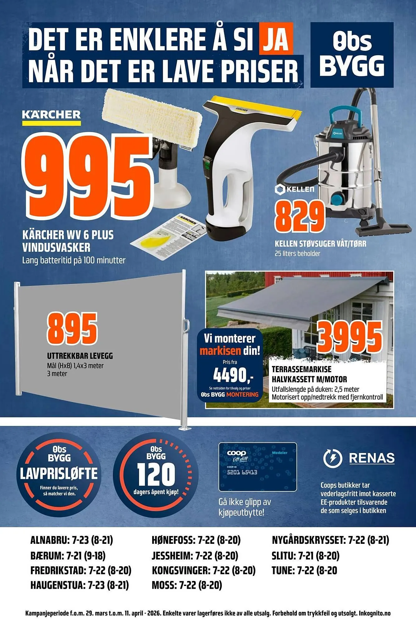 Obs Bygg kundeavis fra 29. mars til 11. april 2026 - kundeavisside 28
