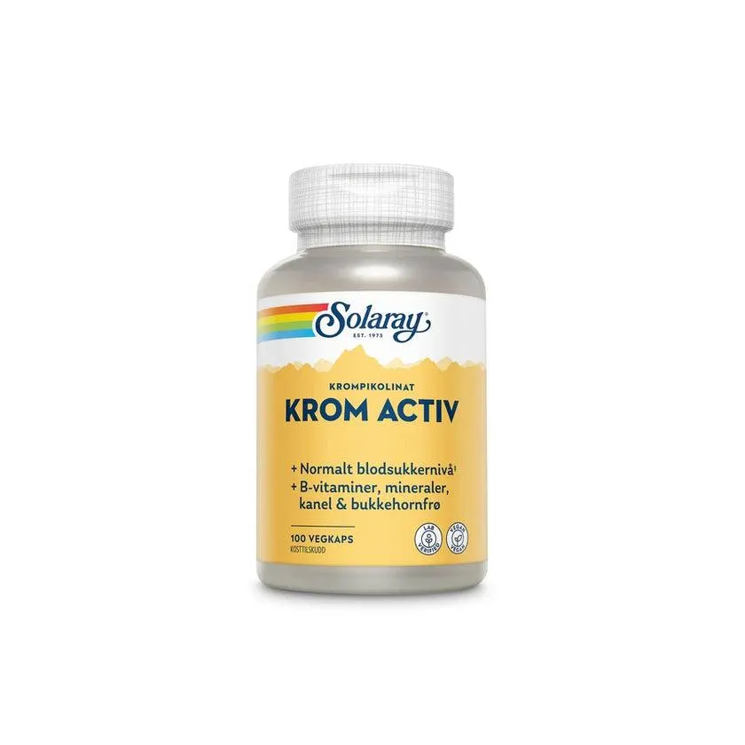 Solaray kromactiv 100 tabletter