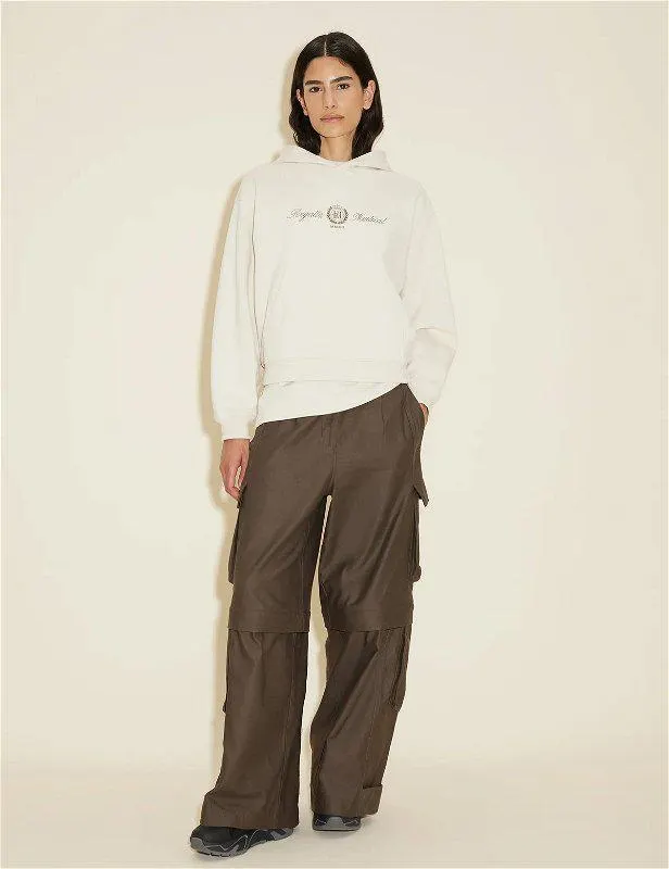 W. Tide Logos Hoodie Ecru